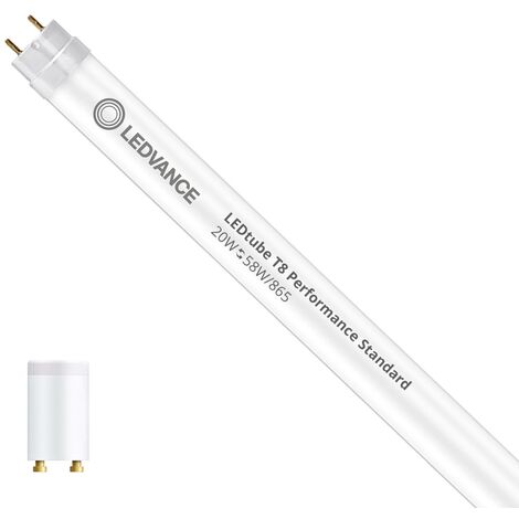 Tubo LED T8 24W, Conexión: DOS punta, Equivale tubo fluorescente 58W.