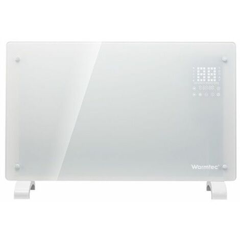 Konvektor Heizgerät 2 KW Weiss Schwarz Heizkörper WIFI Thermostat Elektroheizung Lüfter | Farbe: Weiss
