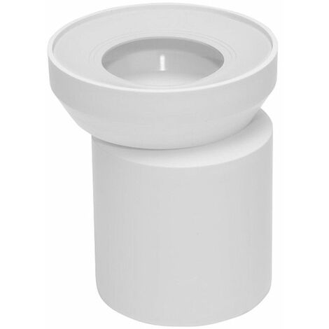 WC Anschluß Rohr 10mm Versatz Verbindung für Toilette Stutzen Anschlußrohr  weiss