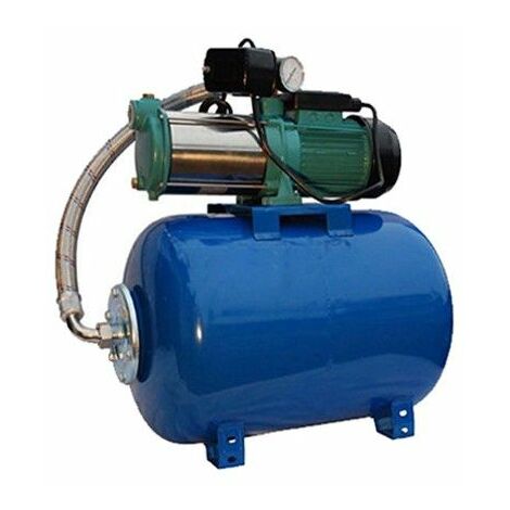 Wasserpumpe 1300-2200W 100l/min 24-100L Druckbehälter Gartenpumpe  Hauswasserwerk Set Druckbehälter: 24 L - Leistung: 1300