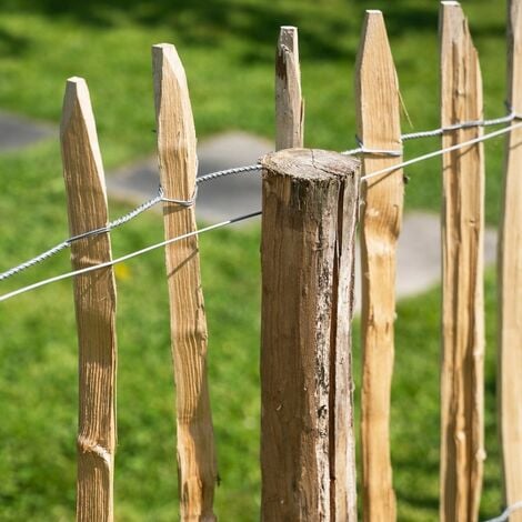 Piquet ganivelle en bois H 1m20 lot de 4