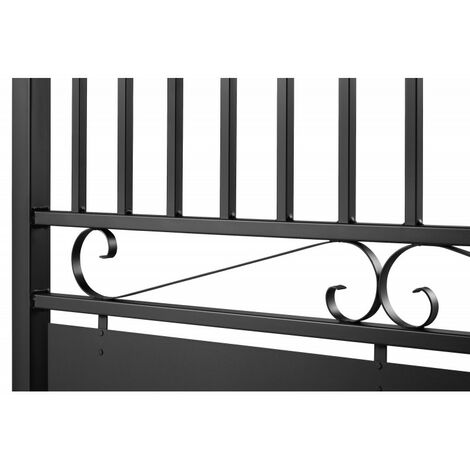 Portail aluminium tradition style ferronnerie 3m50 Noir