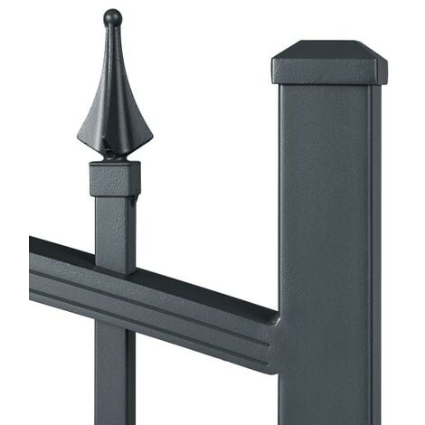 Portail aluminium tradition style ferronnerie 4m Gris