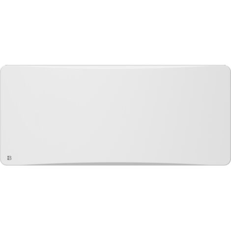 Radiateur électrique fixe à inertie sèche fonte + film avec thermostat interchangeable 2000W Bestherm ALMEA horizontal blanc