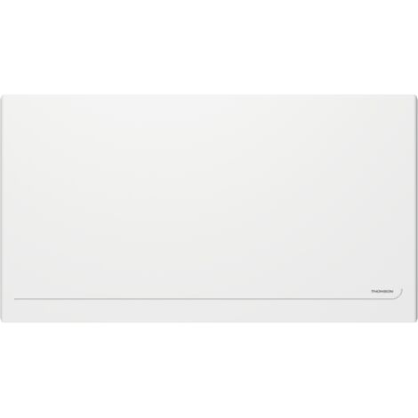 Radiateur électrique fixe connecté WiFi à inertie sèche céramique avec thermostat interchangeable 2000W THOMSON MILLA horizontal blanc (1/5)