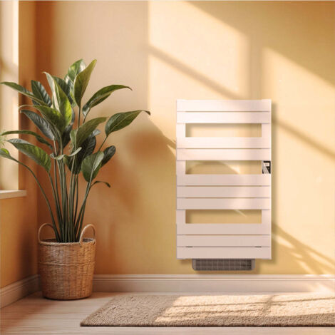 BESTHERM Sèche-Serviette Électrique Sans Fluide 500W HESTIA Blanc - H.98xL.54cm