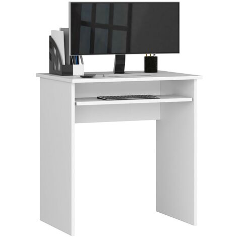 PC-Schreibtisch AKORD STAR in der Farbe Weiß und 1 Ablagen B68 x H74 x T51 cm