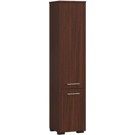 Badezimmersäule AKORD FIN Wenge 30 cm 2 Türen 5 Ebenen B30 x H140 x T30 cm