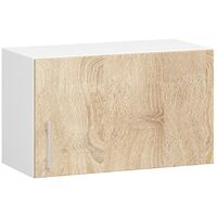 Hängeschrank Küchenschrank AKORD LIMA modular W60 Weiß 60 cm Tür Regal Front Sonoma-Eiche B60 x H29 x T30,5 cm