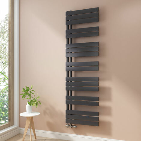 Heilmetz Badheizkörper Handtuchheizkörper Anthrazit 500x1662 mm Handtuchwärmer