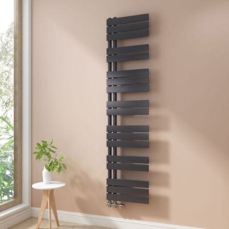 Heilmetz Badheizkörper Handtuchheizkörper Anthrazit 400x1662 mm Handtuchwärmer