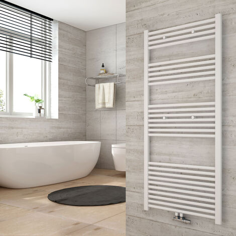 Heilmetz Badheizkörper Mittelanschluss Handtuchwärmer Handtuchheizkörper 1400x600mm Weiß