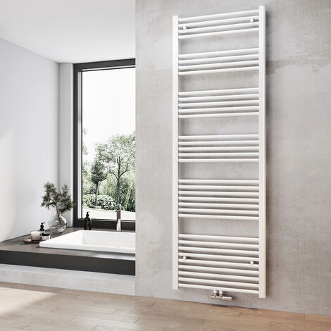 Heilmetz Badheizkörper Mittelanschluss Handtuchwärmer Handtuchheizkörper 1800x600mm Weiß