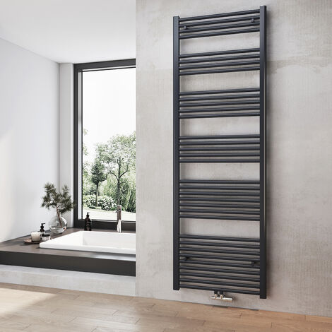Heilmetz Badheizkörper Mittelanschluss Handtuchwärmer Handtuchheizkörper 1800x600mm Anthrazit