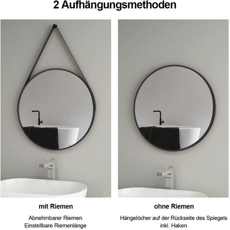 Badezimmerspiegel - Chrom 53 x 40 cm