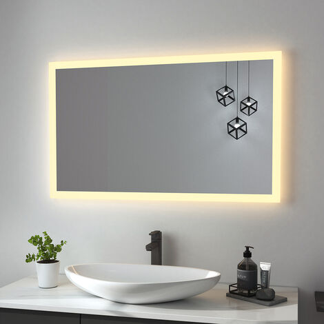 LED Badspiegel Badezimmerspiegel mit Beleuchtung - AQUABATOS
