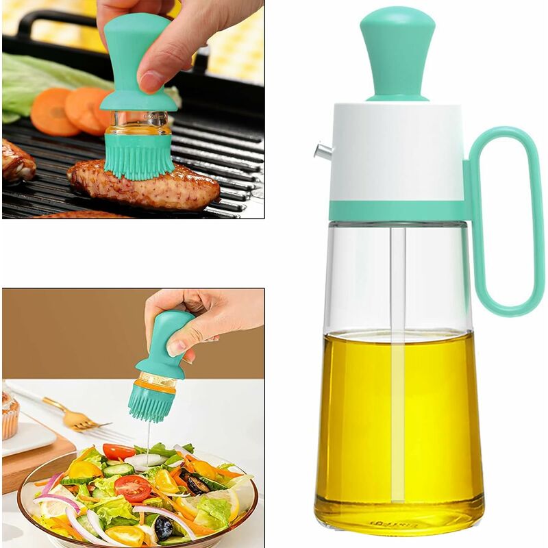 Botella De Spray Para Aceite De Oliva Dispensador Vidrio Comida Saludable  Cocina