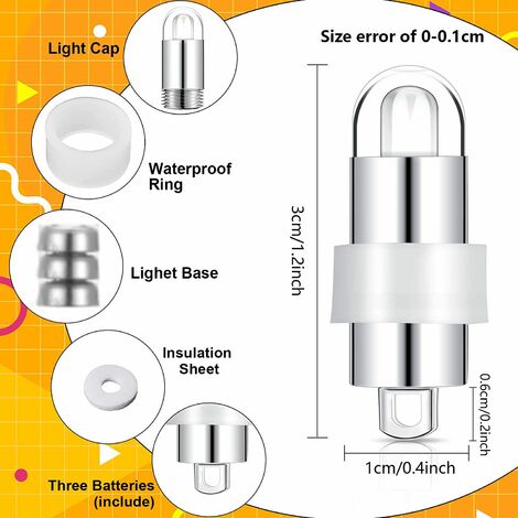 Foco LED Mini para Piscina en Acero INOX Blanco 6000k Ø16 cm de