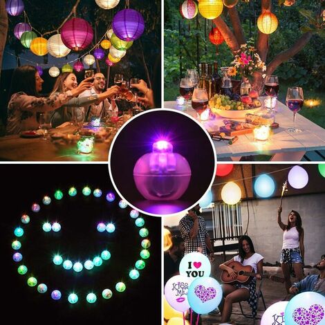 Tira de luces led multicolor de 3m para efecto destello en globos
