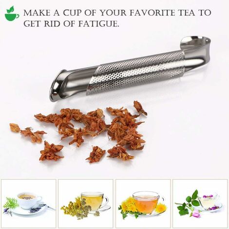 Infusor para té en hojas, hierbas o especias con tapa y asas