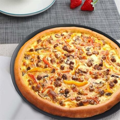 MARGARITHA Bandeja de pizza para el horno gris oscuro A 2 cm - Ø 33 cm