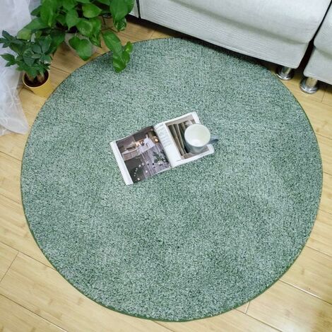 Alfombra Redonda Interior Dormitorio Sala De Estar Entrada Felpudo Decorar, Alfombra De Felpa Corta Antideslizante Absorbente