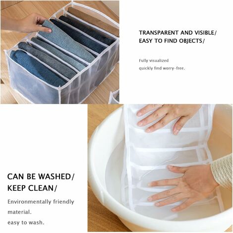 Paquete de 5 cestas de plástico para organizar, cajas plegables plegables  para almacenamiento y organización, almacenamiento en el baño (multicolor