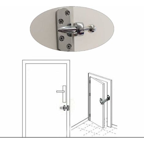 Cerradura De Puerta De Seguridad Portátil Para Mayor Seguridad y Privacidad  2PCS