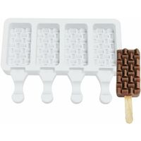 Moldes De Silicona Para Paletas De Helado, 12 Piezas De Mold