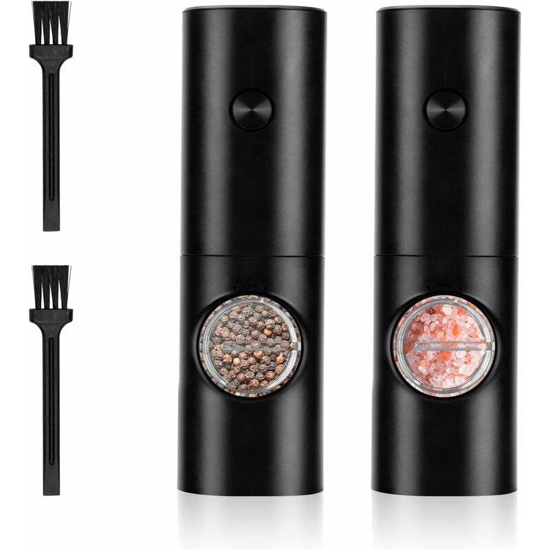 1-4pcs Gravity Electric Pepper Mill Adjustable Salt Grinder Shaker