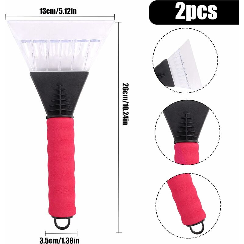 25.5 Car Snow Brush and Ice Scraper for Cars, Auto, SUV, Trucks Windshield  Windows, Foam Grip Detachable Scraper - No Scratch, Heavy Duty Handle, Snow  Broom, Remover, Easy Scraper 