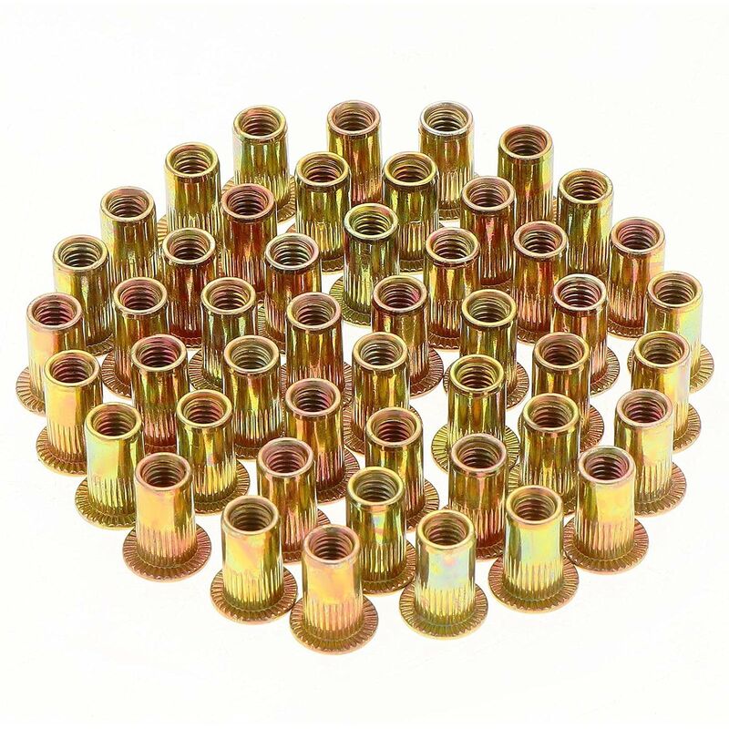10 Slot T-Nut, M4/5/6/8 Thread, Fastener Nuts Screw for Auto Parts