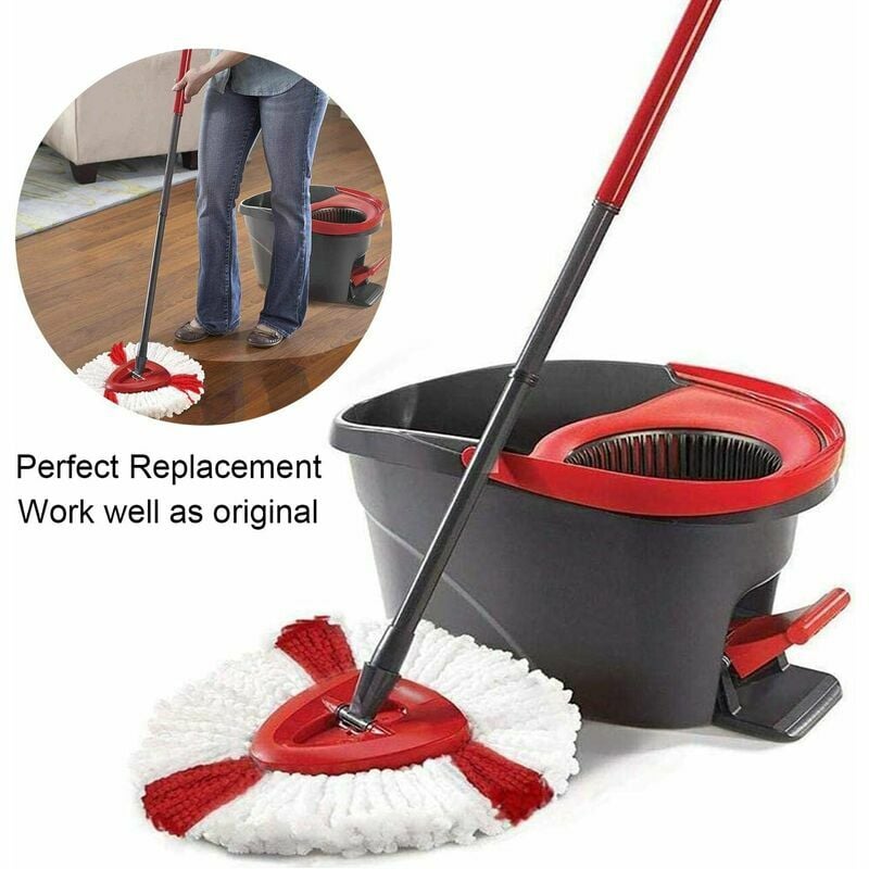 Vileda Turbo Microfibre Mop and Bucket Set with Extra 2-in-1 Refill