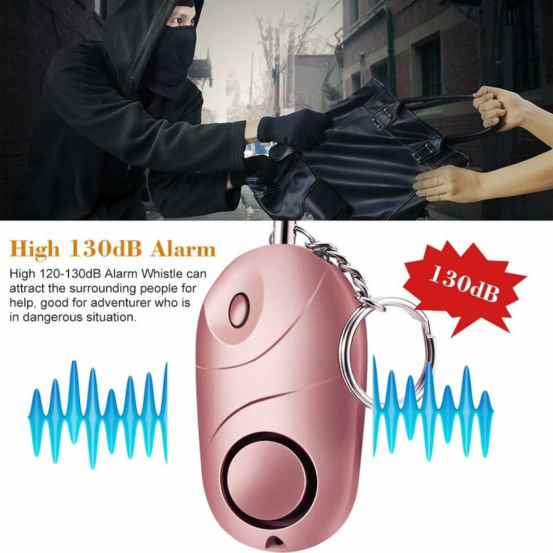 Portable Emergency Security Alarms Self-Defense 130dB Loud Sound