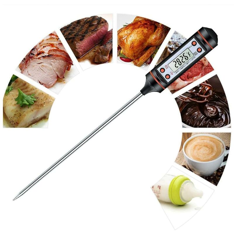 LCD Food Thermometer Kitchen Cooking Cooking Temperature Probe