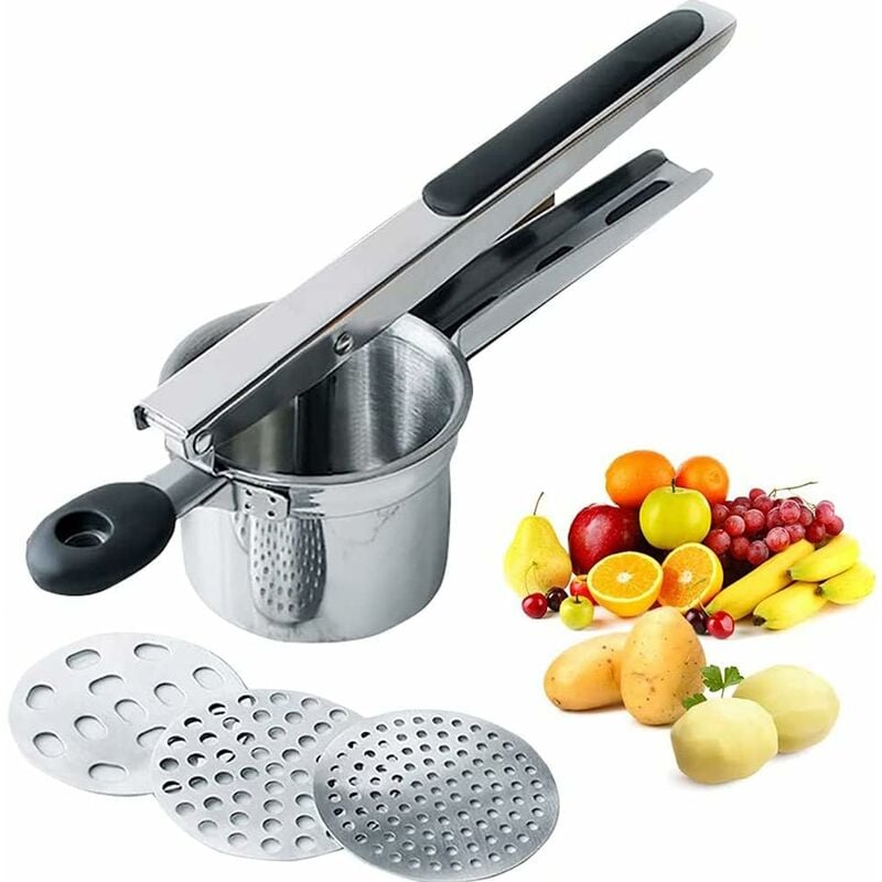  OXO Good Grips 3-in-1 Adjustable Potato Ricer, Black