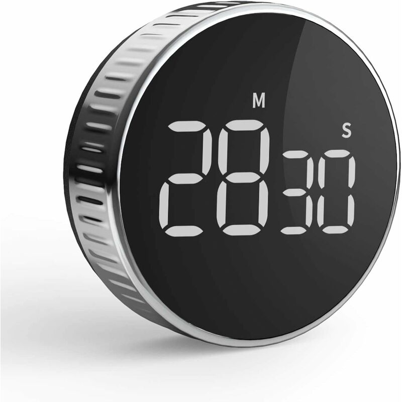 Kitchen Timer, Kitchen Timer, Digital Stopwatch And Countdown Timer With  Custom Mode, 3 Volume Levels For Exam, Meeting, Noiseless - 2 Aaa Batteries