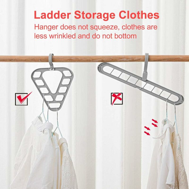 20pcs Space Triangles Creates Up to 3X More Closet Space Clothes Hanger  holder