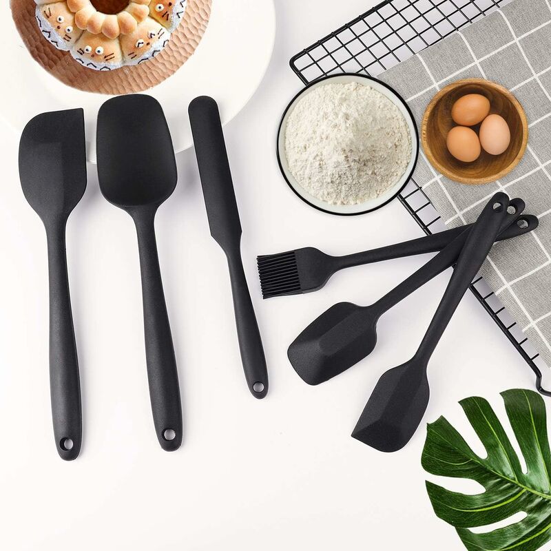 1pc Silicone Spatula Heat Resistant Silicone Jar Spatula Baking Tools  Kitchen Gadgets Kitchen Accessories, 90 Days Buyer Protection