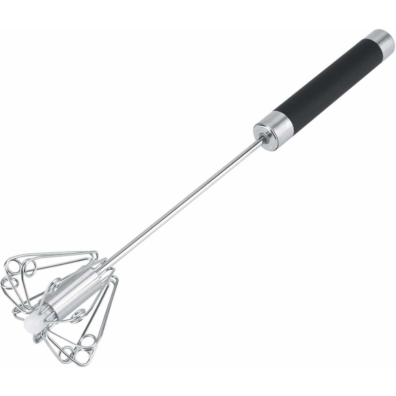 1pcs Stainless Steel Eggbeater, Anti Rust Durable Rotatable Manual