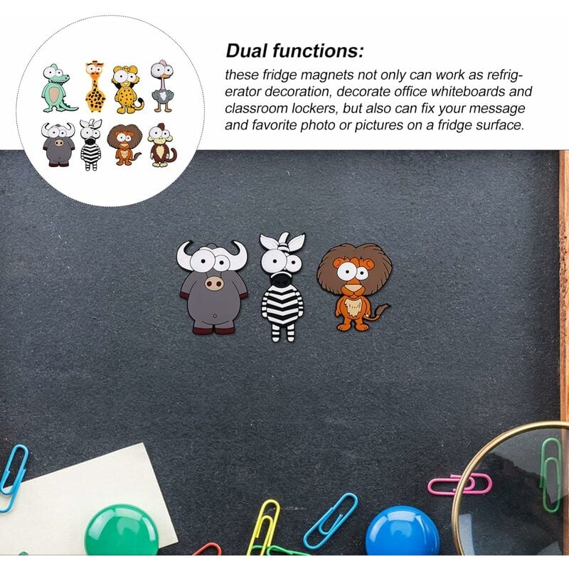 6pcs Cute Magnets Cute Stable No Scratch Mini Magnets Sticker