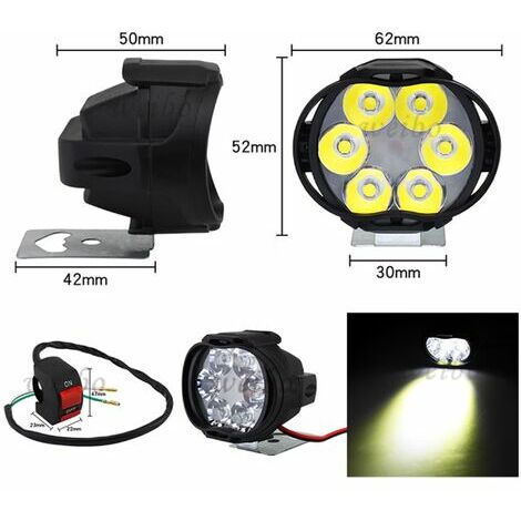 Fog Lights Motorcycle, Motorcycle Led Light, Led Fog Lights