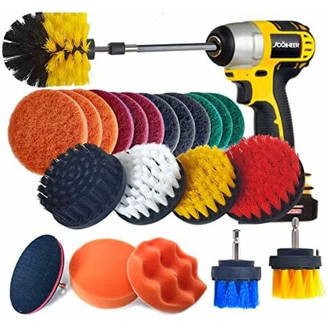 3 PCS Drill Cleaning Brush Kit, Drill Brush Power Scrubber Brush Set, Drill  Powered Cleaning Brush Kit, Tile and Grout Bathroom Cleaning Scrub Brush
