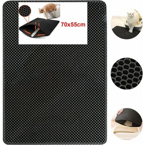 Professional Cat Litter Mat, Honeycomb Double Layer - Waterproof