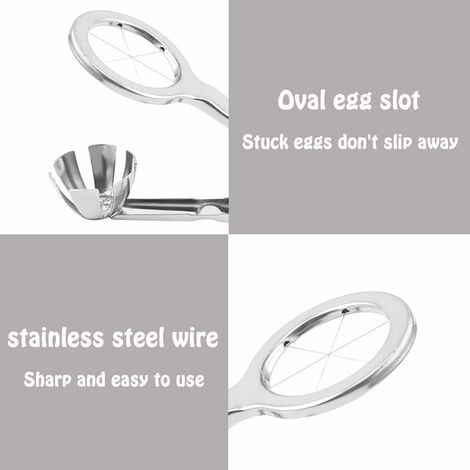 Stainless Steel Egg Cutter Hexagonal Cutting Cooked Eggs Tool