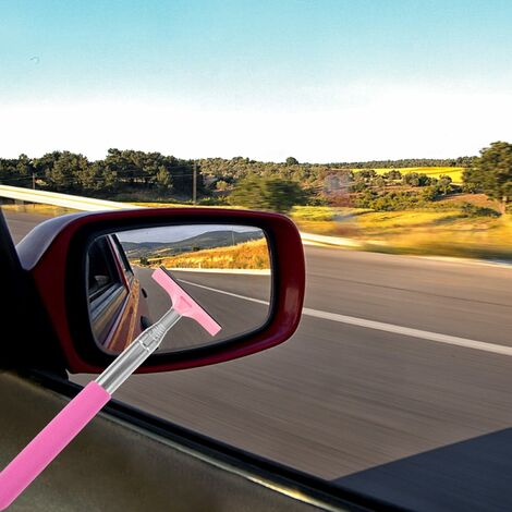 Telescopic Car Rearview Mirror Squeegee Retractable Double-side
