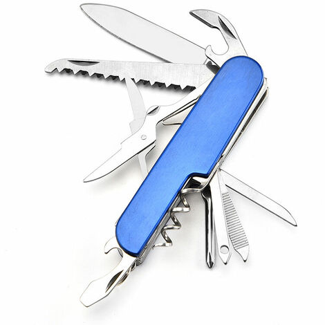 1pc Multi-functional Stainless Steel Folding Bottle Opener And Can Opener -  Perfect For Camping And Daily Use