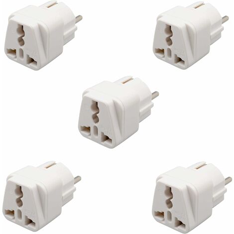 3 Piecesusa To France Plug Adapter, USA France Plug Adapter, USA