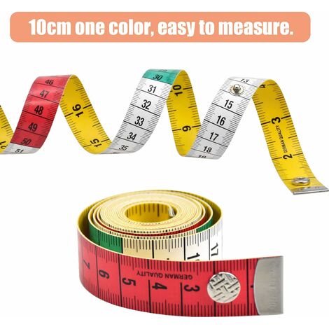 2pcs/Set Sewing Measuring Tape Double Sided Soft Body Measuring Ruler  150cm/60inches