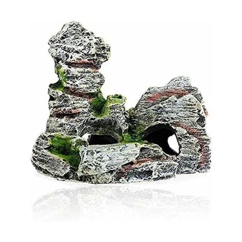 Aquarium Decoration, Resin Fishing Aquarium Ornament, Polyresin Rock ...